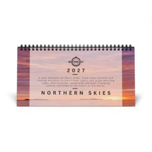 Northern Skies 2027 Desktop Calendar